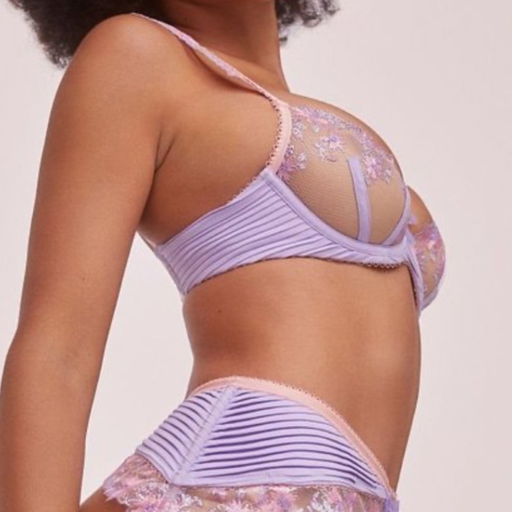 For Love & Lemons Ophelie Lace Floral Bra - Picture 3 of 6